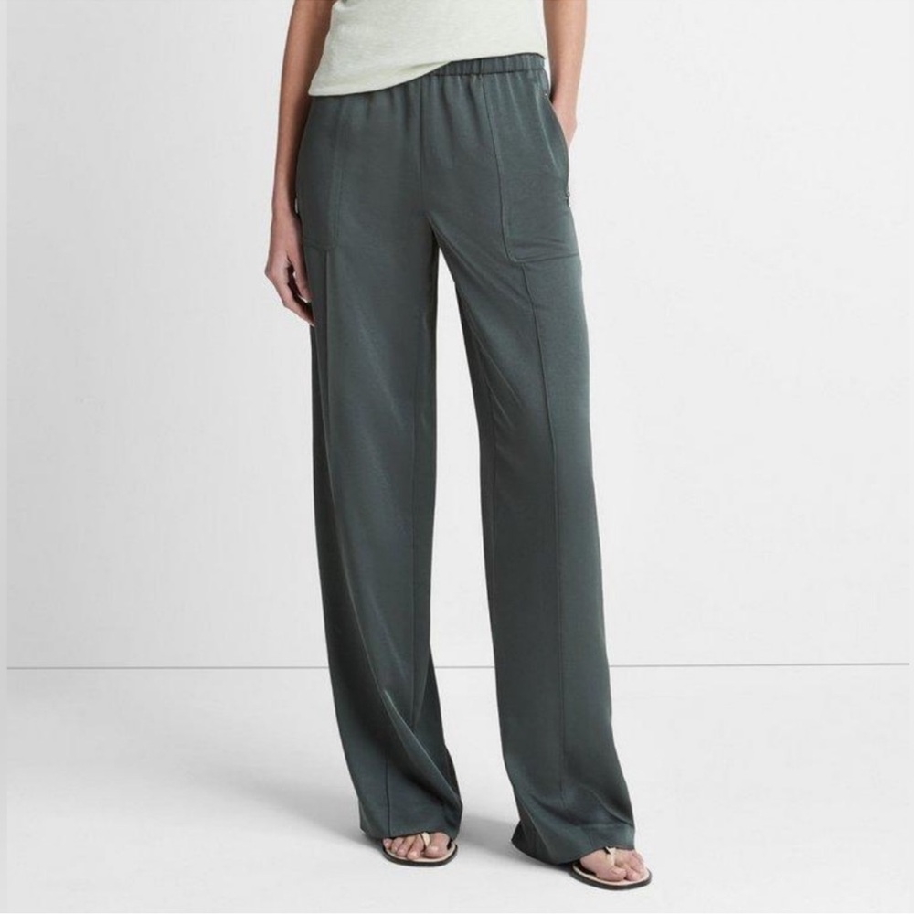 NWT Women’s Relaxed Silk Pants - Green